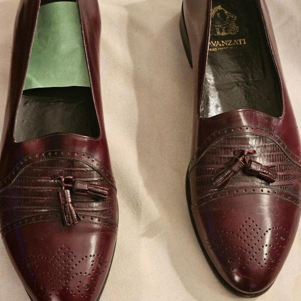 vintage cordovan dress loafer with tassels